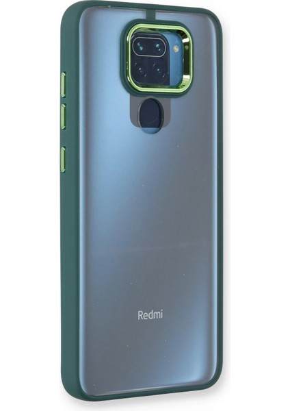 Xiaomi Redmi Note 9 Kılıf Dora Kapak - Haki Yeşil Inslm