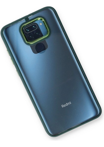 Xiaomi Redmi Note 9 Kılıf Dora Kapak - Haki Yeşil Inslm