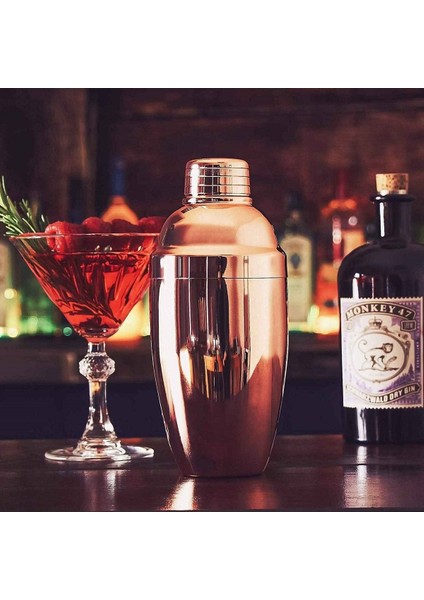 Paslanmaz Çelik Kokteyl Şaker 500 ml, Şık ve Dayanıklı İçki Karıştırıcı