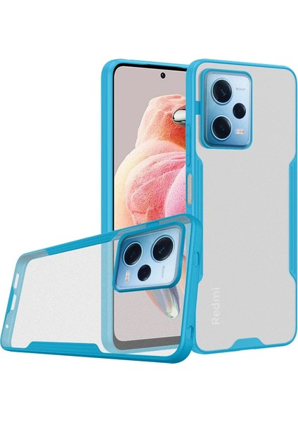 Xiaomi Redmi Note 12 5g Kılıf Platin Silikon - Mavi Inslm