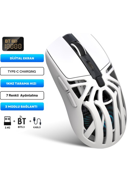 T400 Kablosuz 3 Modlu Dijital Göstergeli 650 Mah Batarya - Makrolu Oyuncu Mouse fiyatları