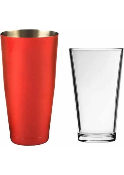 Kokteyl Seti 750 ml Baston Shaker, Jigger, Bar Süzgeci, Buz Maşası, Tokmaklı Kaşık