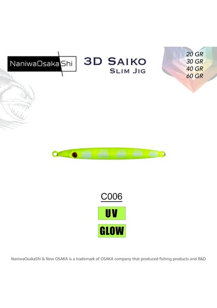 3D Saiko Slim Jig 30GR C006