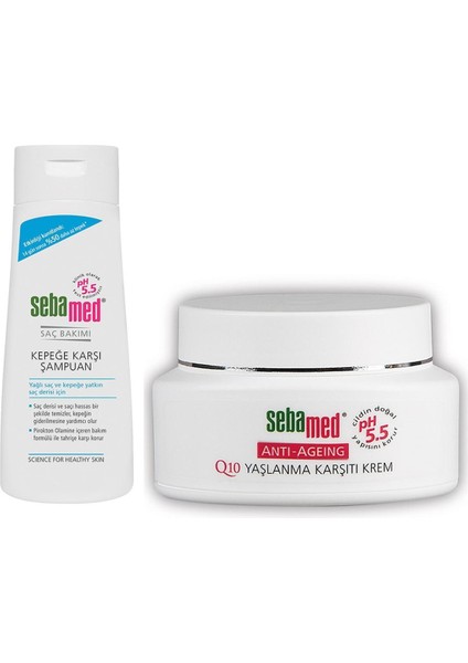 Kepek Şampuan 400 ml - Sebamed Q10 Krem 50 ml