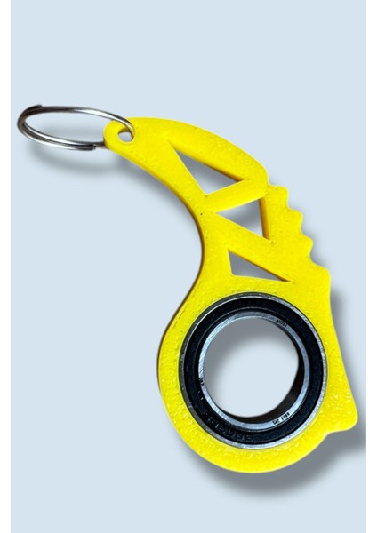 Keyrambit Rulmanlı Sarı Dönen Anahtarlık – 1 Adet