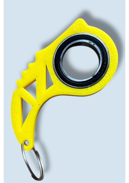 Keyrambit Rulmanlı Sarı Dönen Anahtarlık – 1 Adet