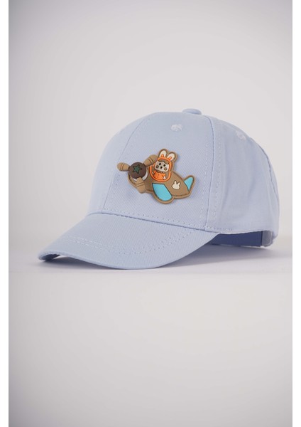 Erkek Bebek 1-3 Yaş Uçak Modelli Şapka