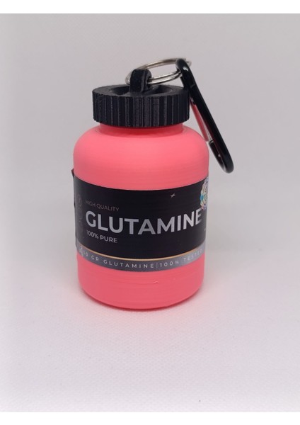 Şık Pembe Toz Saklama Kabı, 30g, Pratik ve Güçlü Tasarım, 50 ml Renkli Saklama Kabı