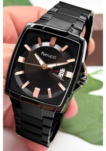 Takvimli Erkek Kol Saati Çelik Kasa & Çelik Kordon Siyah ZMFER184