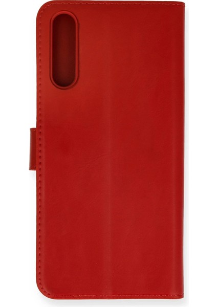 Huawei P Smart S Kılıf Trend S Plus Kapaklı Kılıf - Kırmızı Inslm