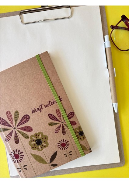 Atakids Lizy Kraft Sekrekerlik Dosyası, Kraft Defter ve Kalem Seti
