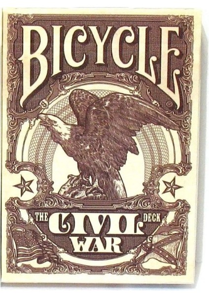 ® Civil War - Amerikan Iç Savaşı Oyun Iskambil Kartı Kırmızı Deste