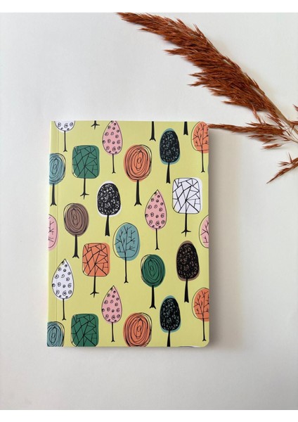 Atakids Lizy Karton Kapak Renkli Sayfalı Çizgili Defter – 128 Sayfa / 21X15 cm