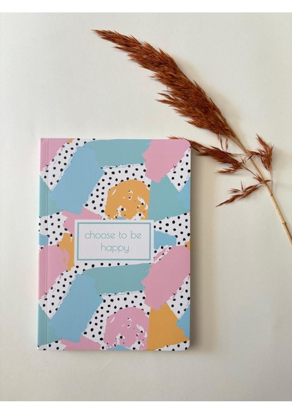 Atakids Lizy Karton Kapak Renkli Sayfalı Çizgili Defter – 128 Sayfa / 21X15 cm