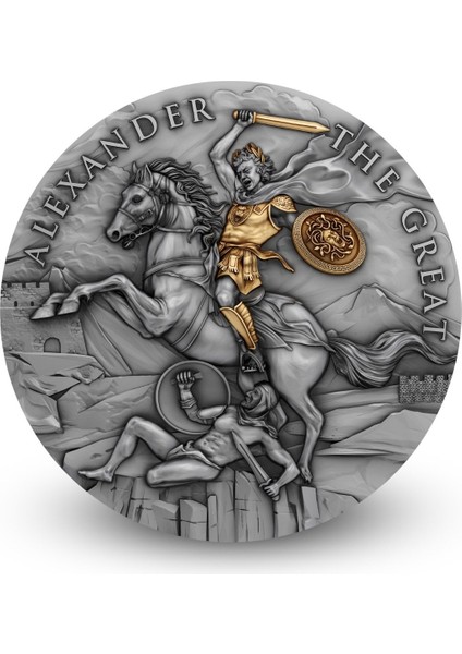 Agakulche Büyük Iskender Altın Kaplama Ngc Sertifikalı Gümüş Sikke Coin modelleri