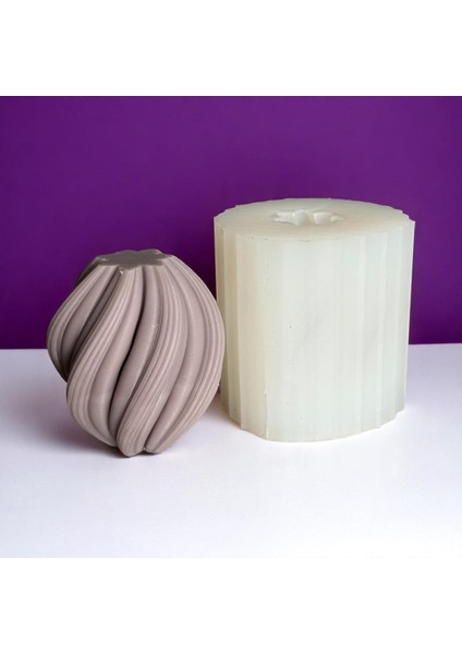 Küçük Boy Spiral Model Mum Silikon Kalıp fiyatları