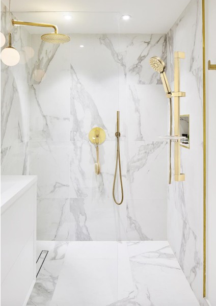 Nobilis Hareketli Sürgülü Banyo Duş Seti - Altın (Gold) 102846011