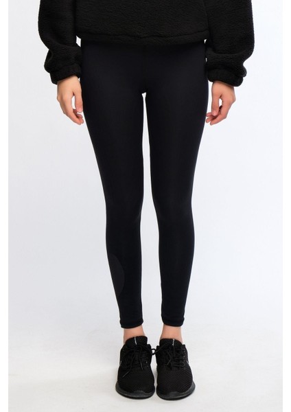 Siyah Kadın Soft Touch Tayt - Lemina