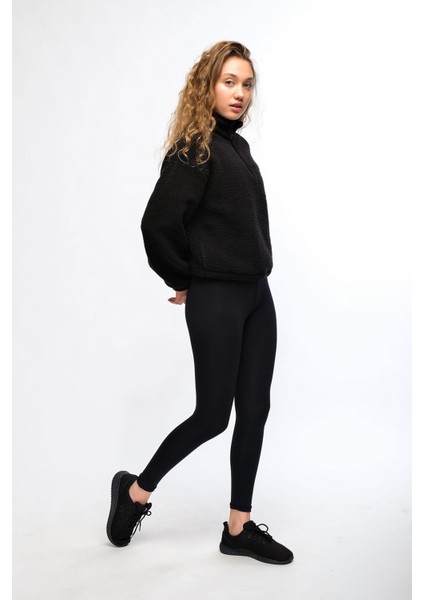 Siyah Kadın Soft Touch Tayt - Lemina fırsatları