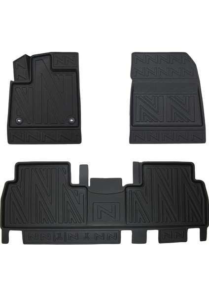 NewDeco Opel Comb0 2019 ve Sonrası Için 5,5d Carbon Style Havuzlu Paspas - Tpe Malzeme