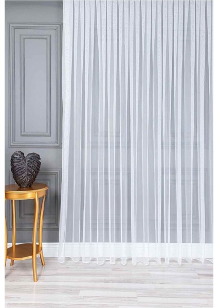 Düz Tül,ütü Istemez, Düz Tül Perde ,sık Pileli Salon Mutfak Perdesi,1*3 Pile