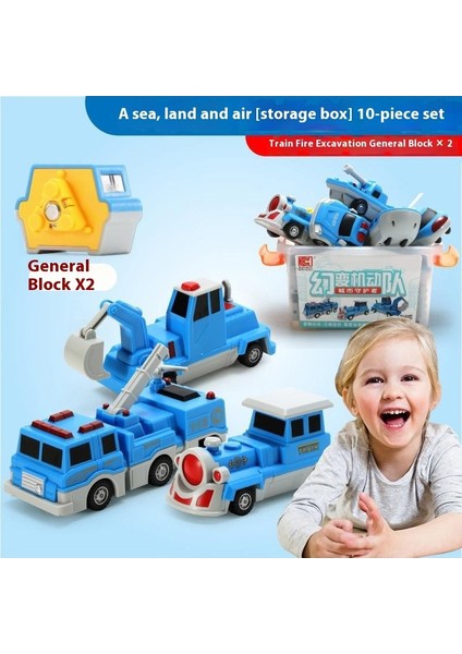 Erkek Çocuklar Için Manyetik Büyük Yapı Taşı Oyuncakları Eğitici Montaj Transformers Robotu (Yurt Dışından)