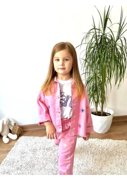Kız Çocuk Kot Takımı 2'li. 4-10 Yaş modelleri