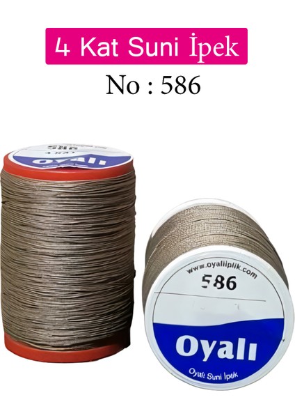 4 Kat Suni Ipek Iplik Iğne Oyası Boncuk Ipi Tığ Oyası NO:586