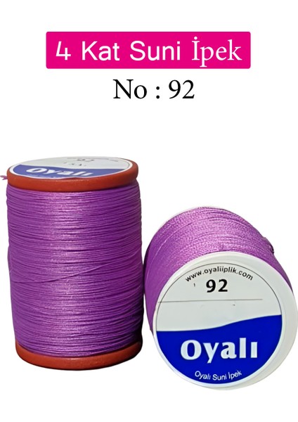 4 Kat Suni Ipek Iplik Iğne Oyası Boncuk Ipi Tığ Oyası No:92