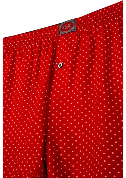 Erkek Yıldız Baskılı Kırmızı Boxer 13704 modelleri