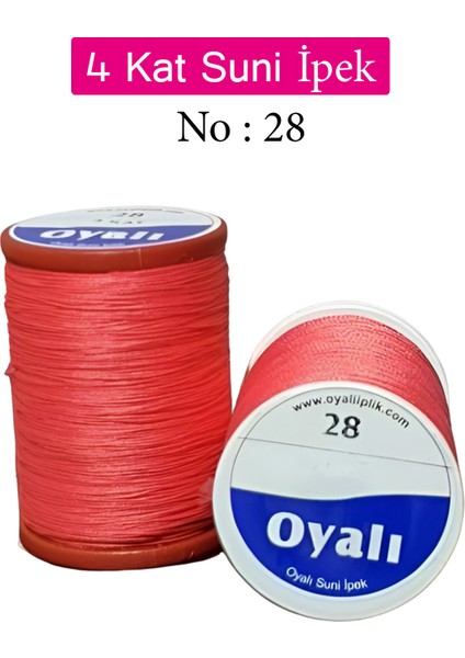 4 Kat Suni Ipek Iplik Iğne Oyası Boncuk Ipi Tığ Oyası No:28