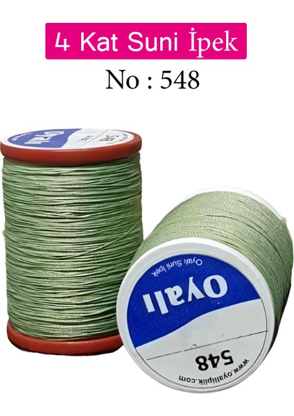4 Kat Suni Ipek Iplik Iğne Oyası Boncuk Ipi Tığ Oyası NO:548