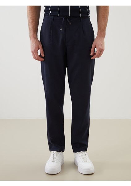 Yeni Sezon Slim Fit Keten Karisimli Erkek Pantolon - S5EE27Z8 fiyatları