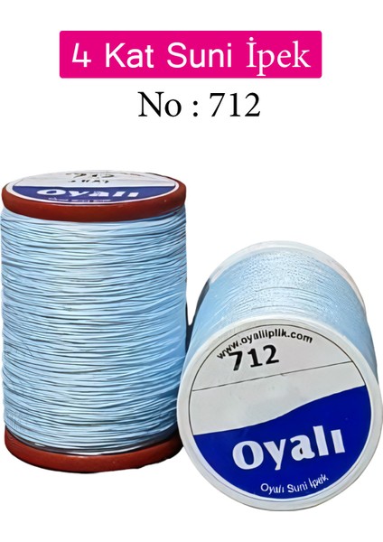4 Kat Suni Ipek Iplik Iğne Oyası Boncuk Ipi Tığ Oyası NO:712