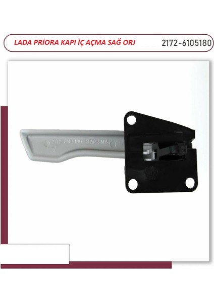 Lada Priora 2170 2171 2172 Kapı Iç Açma Kolu Sağ Ön Veya Arka Uyumlu Gri Orj Avtovaz 21720610518000 fırsatları