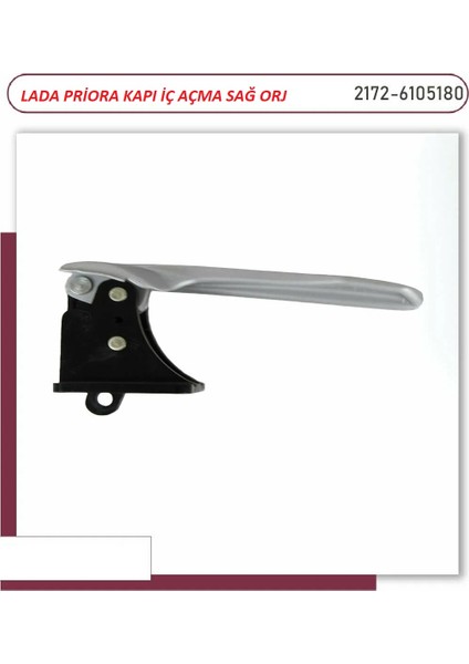 Lada Priora 2170 2171 2172 Kapı Iç Açma Kolu Sağ Ön Veya Arka Uyumlu Gri Orj Avtovaz 21720610518000 indirimleri