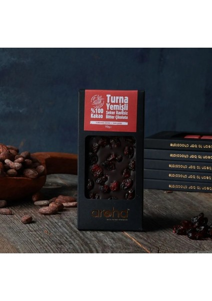 Altılı Avantaj Paket Kakao Turna Yemişli Şeker İlavesiz Bitter Çikolata - 110 gr x 6 Adet modelleri