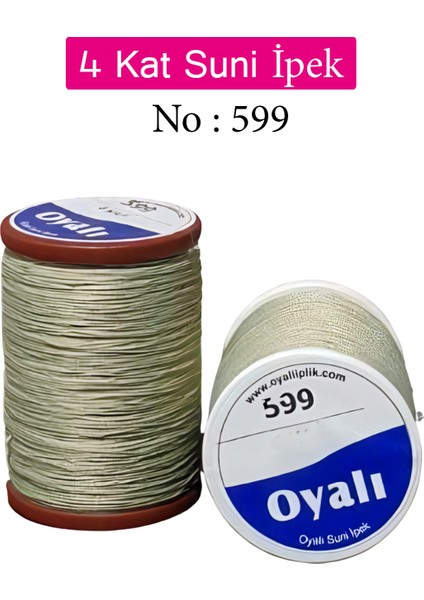 4 Kat Suni Ipek Iplik Iğne Oyası Boncuk Ipi Tığ Oyası NO:599