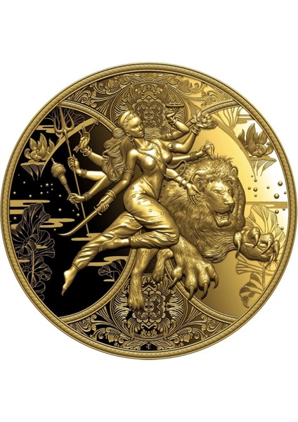 Agakulche Durga Kamerun 2024 1 gr Altın Sikke Coin
