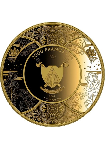 Agakulche Durga Kamerun 2024 1 gr Altın Sikke Coin