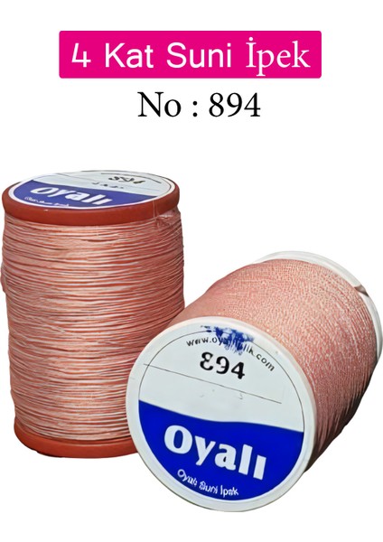 4 Kat Suni Ipek Iplik Iğne Oyası Boncuk Ipi Tığ Oyası NO:894