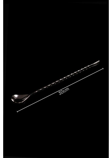 Siyah Paslanmaz Metal Bar Kaşığı, şık ve dayanıklı mutfak gereci modelleri