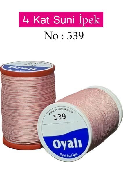 4 Kat Suni Ipek Iplik Iğne Oyası Boncuk Ipi Tığ Oyası NO:539