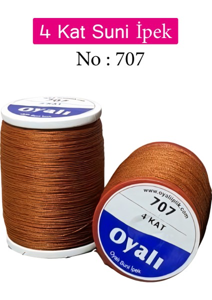 4 Kat Suni Ipek Iplik Iğne Oyası Boncuk Ipi Tığ Oyası NO:707