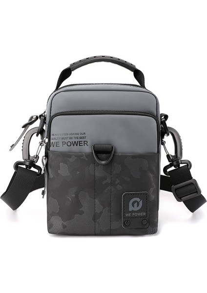 Erkek Spor Omuz Çapraz Çanta Çok Fonksiyonlu Kemer Asılı Çanta Dikey Bölüm Küçük Çanta Eğlence Erkek Çantası (Yurt Dışından)