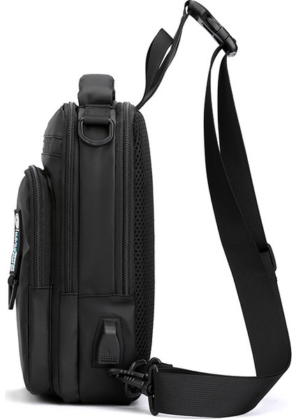 Yeni Erkek Çok Fonksiyonlu Göğüs Çantası Eğlence Omuz Crossbody Çanta USB Şarj Göğüs Çantası Hırsızlık Önleyici (Yurt Dışından) fiyatları