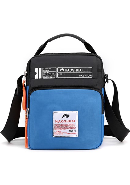 Yeni Erkek Omuz Çantası Moda Crossbody Çanta Açık Spor Seyahat Satchel Naylon Bez Çanta (Yurt Dışından)