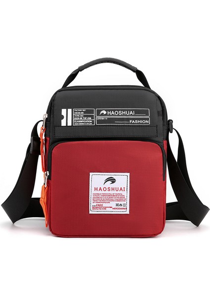 Yeni Erkek Omuz Çantası Moda Crossbody Çanta Açık Spor Seyahat Satchel Naylon Bez Çanta (Yurt Dışından)