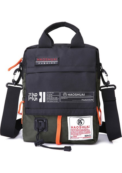 Erkek Çanta Crossbody Günlük Omuz Çantası Açık Su Geçirmez Bez Çanta Spor Seyahat Çantası (Yurt Dışından)