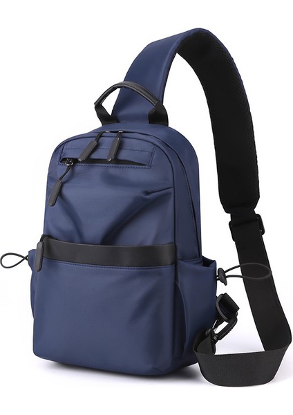 Erkek Büyük Bölüm Göğüs Çantası Kore Gündelik Versiyon Çapraz Askılı Çanta Omuz Küçük Çanta Açık (Yurt Dışından)